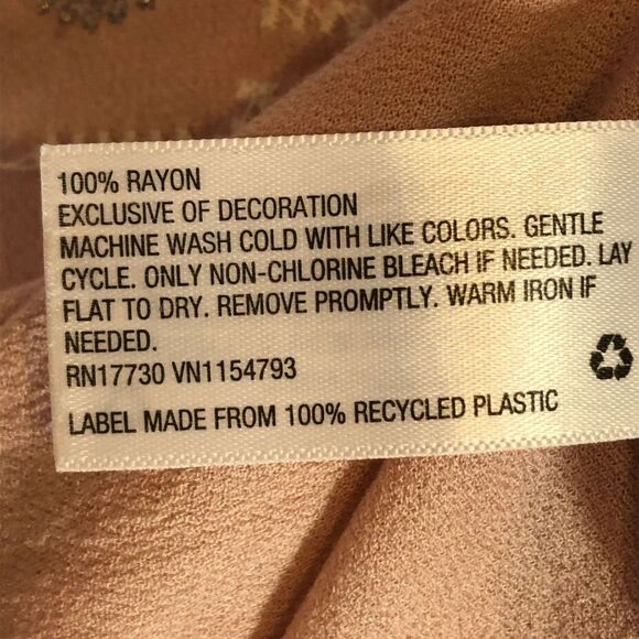 Knox Rose Blush Pink Geometric Embroidered Tank Top XS - Picture 4 of 5